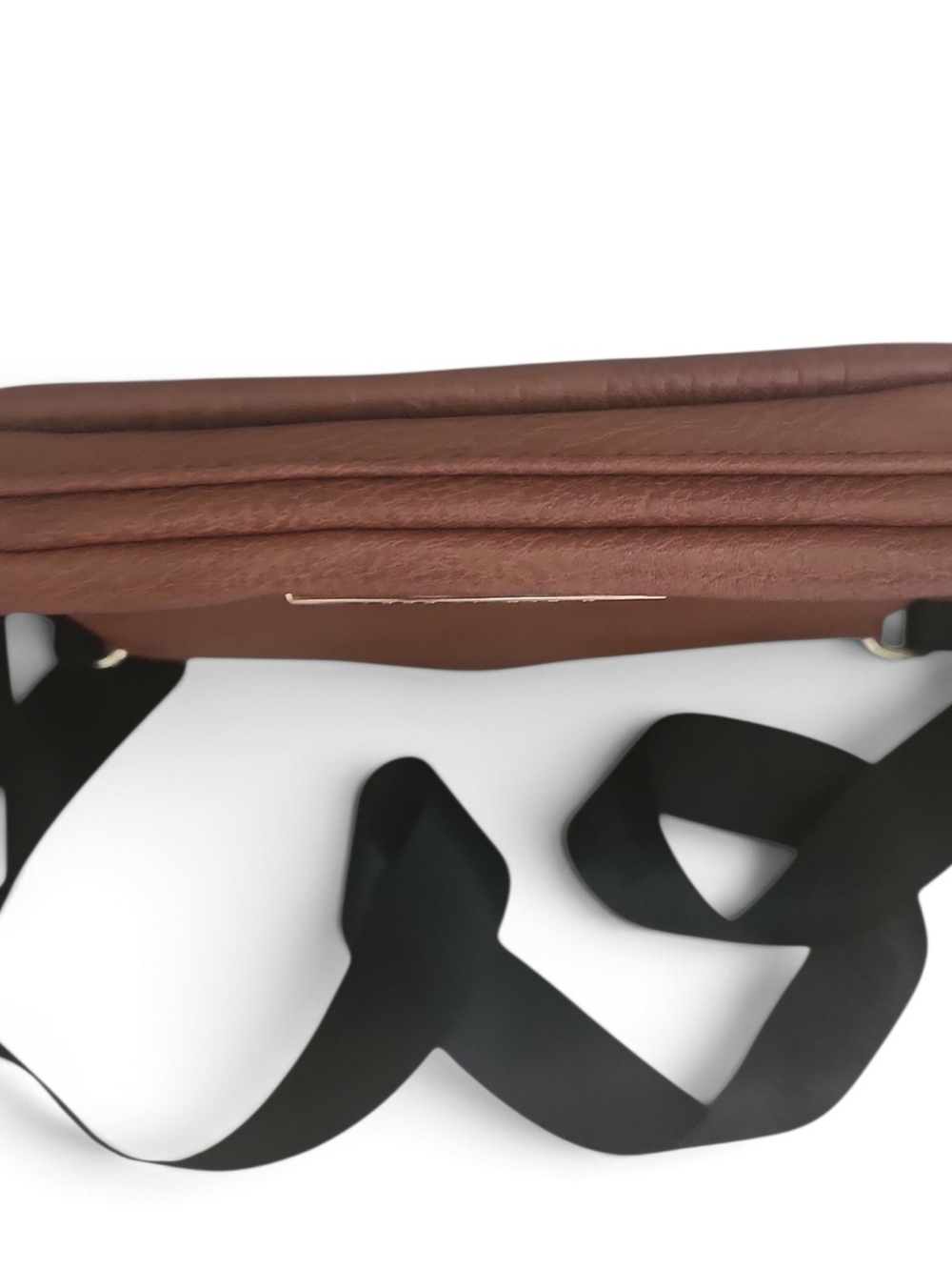 Steve Madden BGLAMM Signature Brown Crossbody Messenger Adjustable Strap Bag - Picture 10 of 12